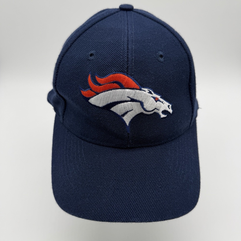 Vintage 90s Twin Enterprises Denver Broncos NFL SnapBack Hat Blue